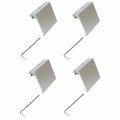 Lastplay Aluminum Slider Base for Crestliner Sure Mount Gunnel System, 4PK LA3635857